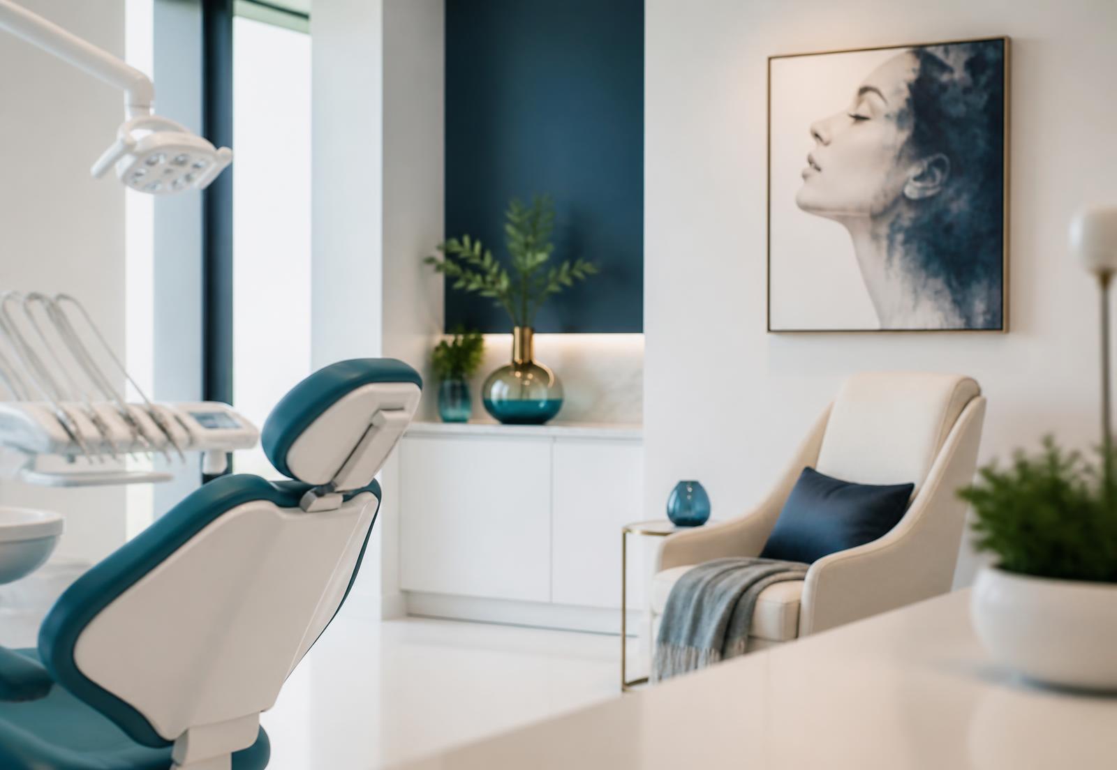 Interior of Radiant Aesthetics dental and facial aesthetics clinic in Pune